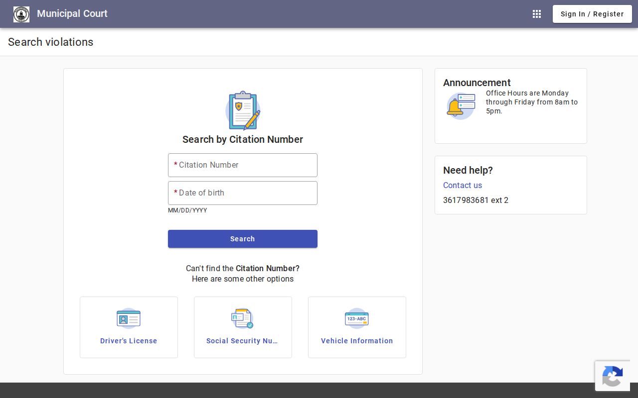 Lavaca County active warrants, Hallettsville citation search interface